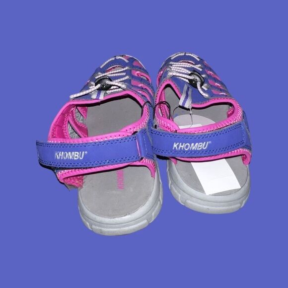 NWT Khombu Purple & Pink Jenny Sandal Big Girls Size 4 - Picture 3 of 5